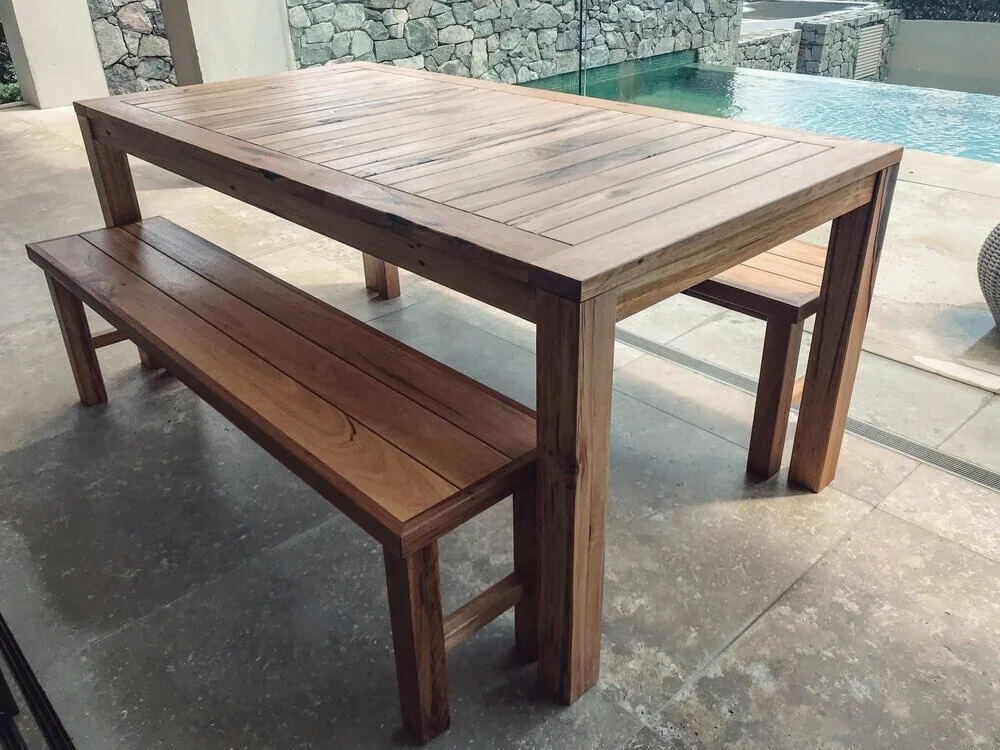 Recycled Timber Outdoor Tables Made To Order Timber Dining Tables